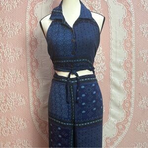 World Hawaiian Fashions Indigo Batik Set